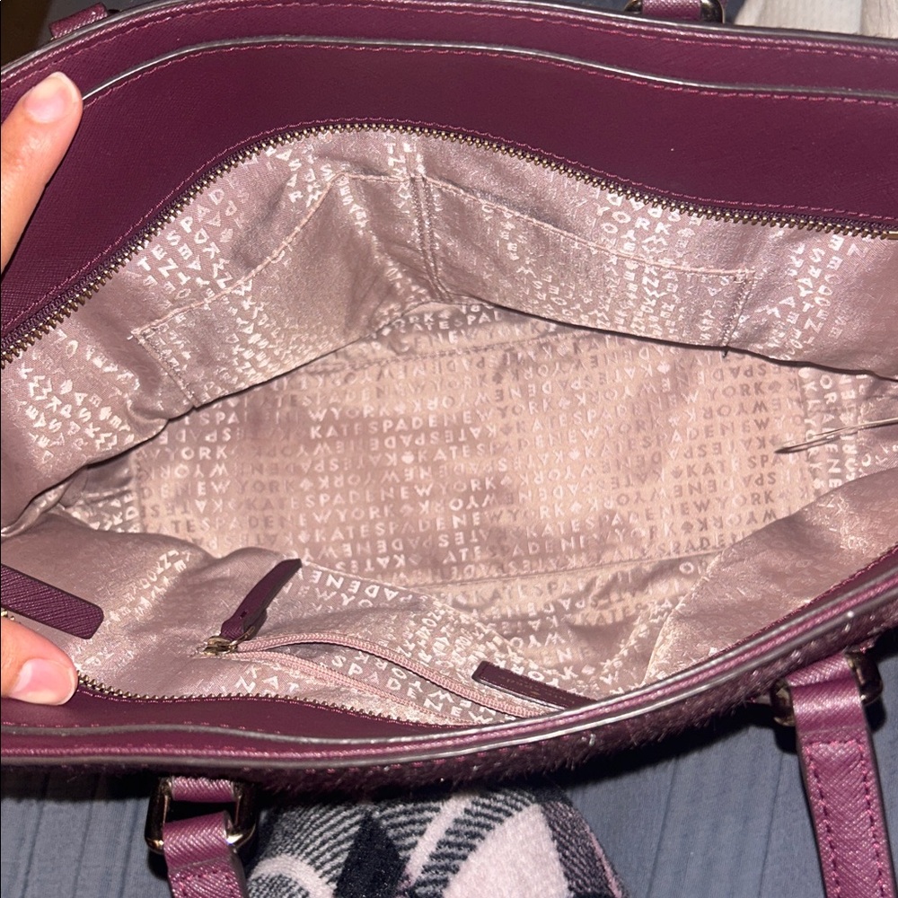 kate spade Plum and Wine Women's Tote Bag - Picture 3 of 8
